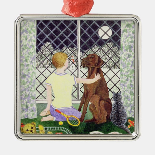 Friends Forever Metal Ornament (Front)