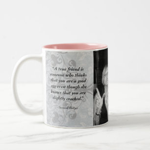 "Friends Forever" Personalize Two-Tone Coffee Mug