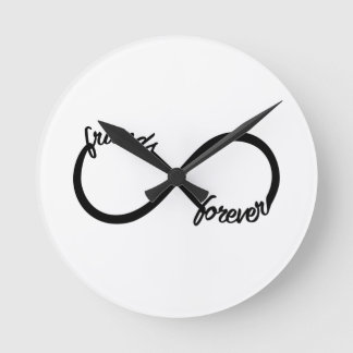 Friends forever round clock