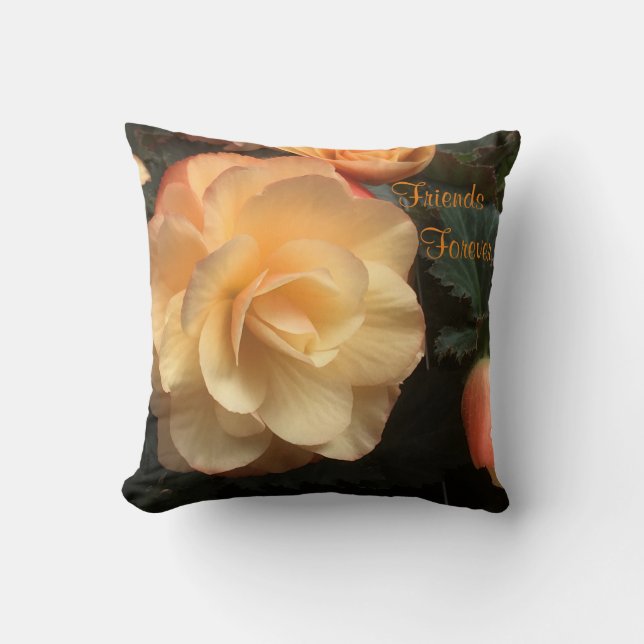Friends Forever Throw Pillow (Front)