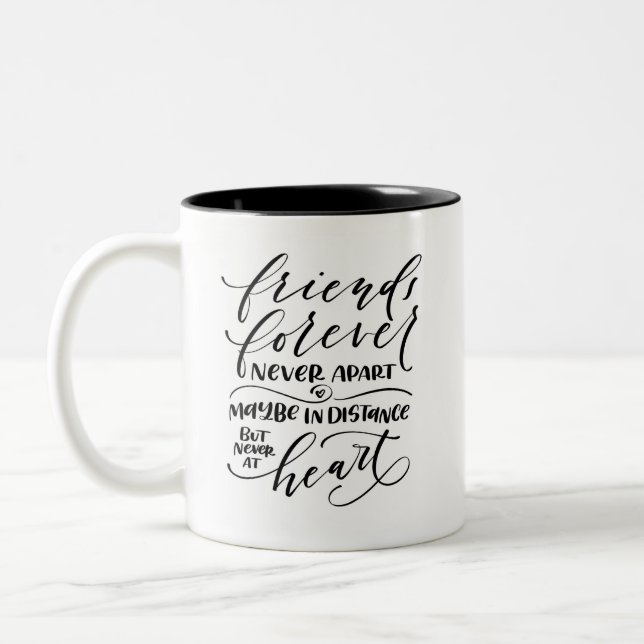Friends Forever Two-Tone Coffee Mug (Left)