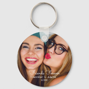 Friends forever   upload photo add names and date keychain