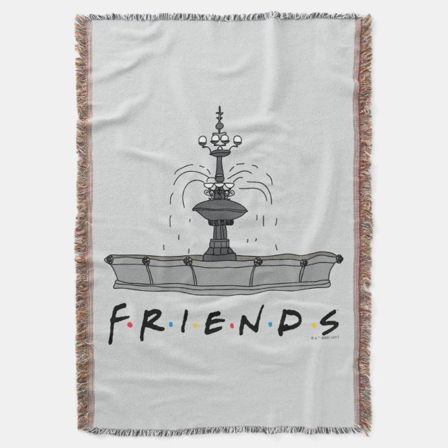 FRIENDS™ Fountain Throw Blanket (Front Vertical)