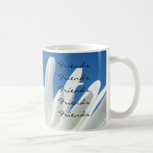 Friends Friends Friends Coffee Cup mug White Daisy