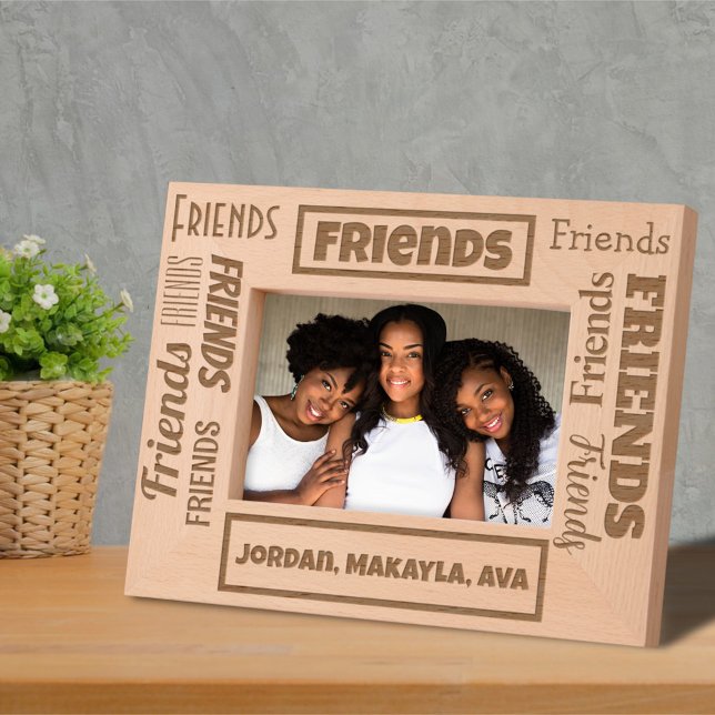 Friends Friendship Custom Names Etched Frames (Creator Uploaded)