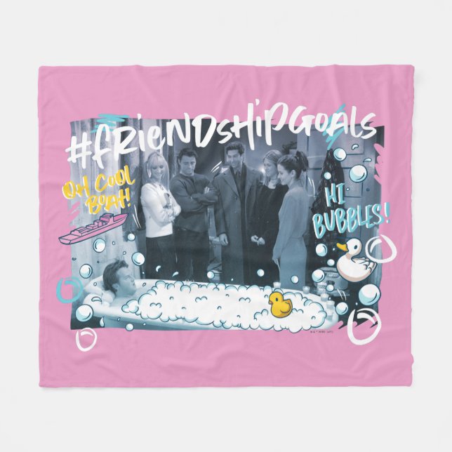 FRIENDS™ | Friendship Goals Fleece Blanket (Front (Horizontal))