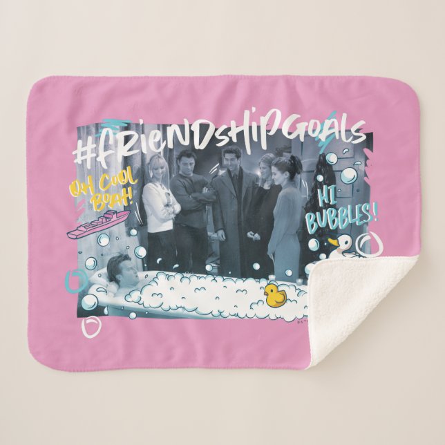 FRIENDS™ | Friendship Goals Sherpa Blanket (Front (Horizontal))