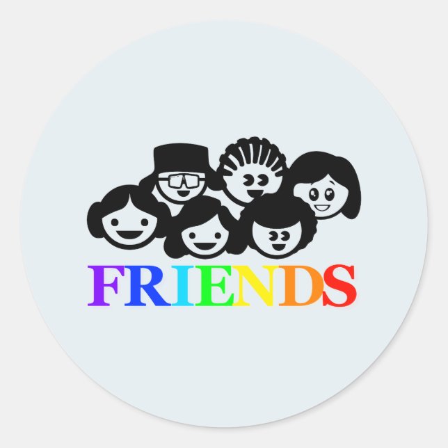 "Friends" Friendship Stickers (Front)