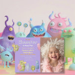Friends Funny Monsters birthday Invitation<br><div class="desc">The "Friends Funny Monsters birthday" Kids Birthday Suite is a beautifully crafted collection designed to make your kids birthday a magical and memorable event. This collection features original vintage-style, storybook-inspired illustrations of Funny Monsters, bringing an enchanting and whimsical touch to your celebration. The cute details and soft colour palette make...</div>