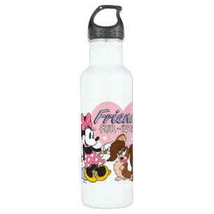 Friends Fur Ever Minnie and Pup Love 710 Ml Water Bottle