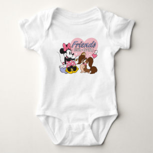 Friends Fur Ever Minnie and Pup Love Baby Bodysuit