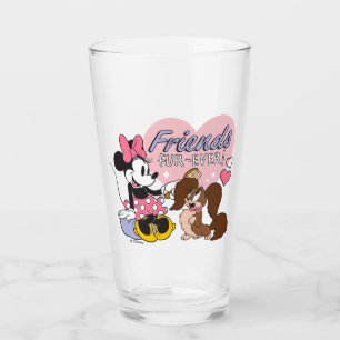 Friends Fur Ever Minnie and Pup Love Glass