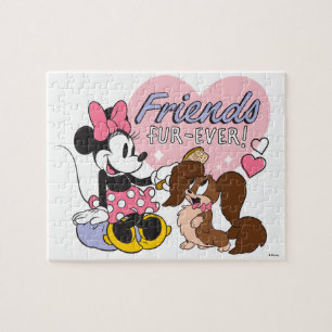Friends Fur Ever Minnie and Pup Love Jigsaw Puzzle
