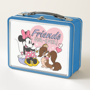 Friends Fur Ever Minnie and Pup Love Metal Lunch Box