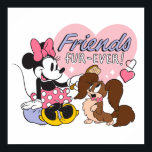 Friends Fur Ever Minnie and Pup Love Poster<br><div class="desc">Heartwarming and full of sweet Disney charm, this adorable artwork celebrates friendship with Minnie Mouse sharing a joyful moment with a lovable puppy. Featuring soft colors, playful details, and a cozy, feel-good vibe, this design perfectly captures the magic of companionship and unconditional love. Ideal for customizable Zazzle products like apparel,...</div>