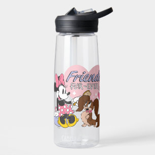 Friends Fur Ever Minnie and Pup Love Water Bottle