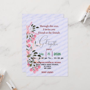 Friends get together invitation