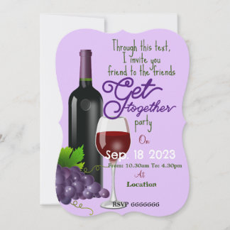 Friends get together  invitation