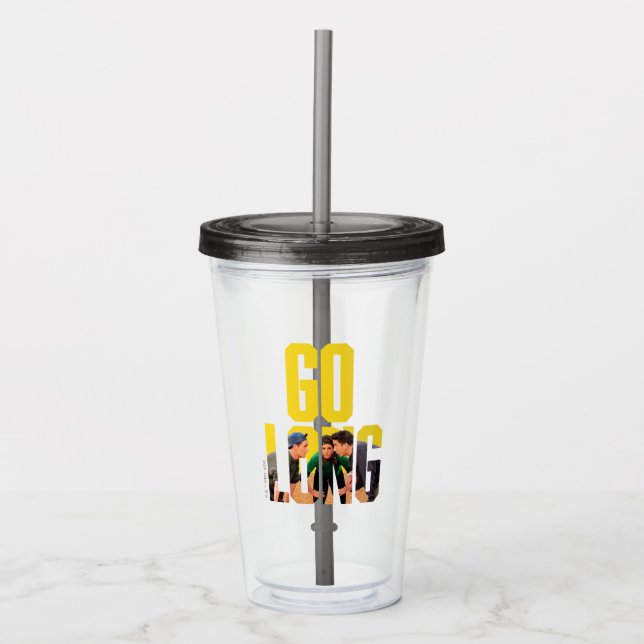 FRIENDS™ | Go Long Quote Acrylic Tumbler (Front)