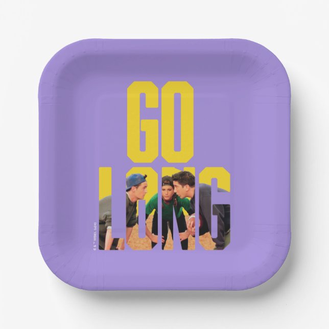 FRIENDS™ | Go Long Quote Paper Plate (Front)