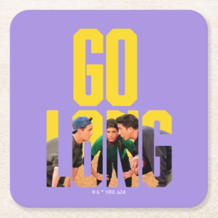FRIENDS™   Go Long Quote Square Paper Coaster