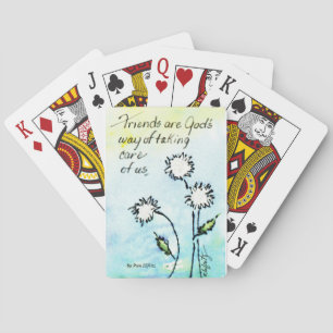 Friends - God Taking Care of Us Playing Cards