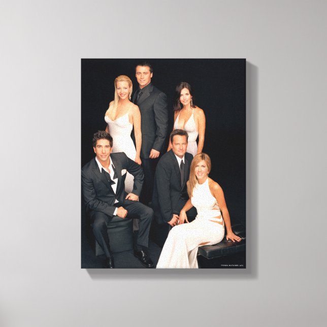 FRIENDS™ | Group in Black and White Formal Wear Canvas Print (Front)