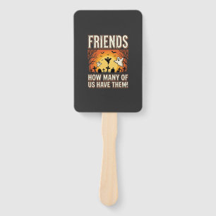 Friends Halloween Ghost Graveyard Design_1 Hand Fan