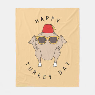 FRIENDS™ Happy Turkey Day Fleece Blanket