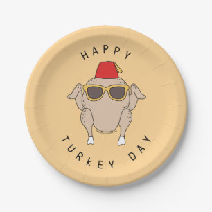 FRIENDS™   Happy Turkey Day Paper Plate