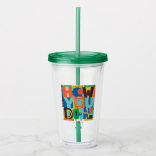 FRIENDS™   How You Doin' - Vibrant Graphic Acrylic Tumbler