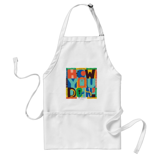 FRIENDS™ | How You Doin' - Vibrant Graphic Standard Apron (Front)