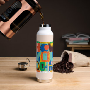 FRIENDS™   How You Doin' - Vibrant Graphic Water Bottle