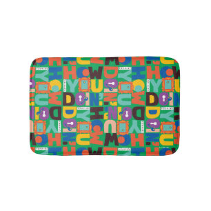 FRIENDS™   How You Doin' Vibrant Pattern Bath Mat