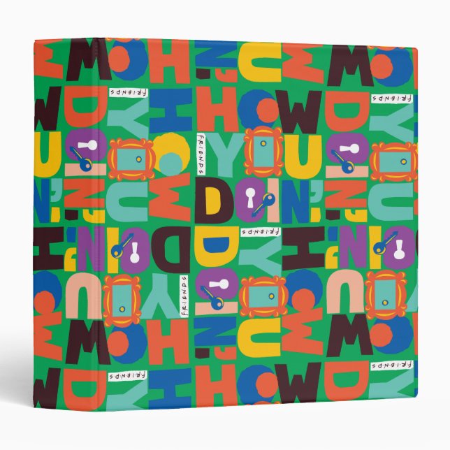 FRIENDS™ | How You Doin' Vibrant Pattern Binder (Front/Spine)