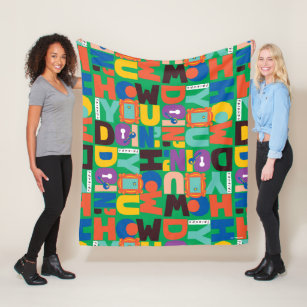 FRIENDS™   How You Doin' Vibrant Pattern Fleece Blanket