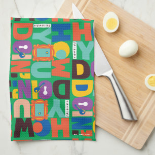 FRIENDS™   How You Doin' Vibrant Pattern Kitchen Towel
