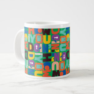 FRIENDS™   How You Doin' Vibrant Pattern Large Coffee Mug