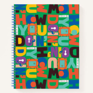 FRIENDS™   How You Doin' Vibrant Pattern Notebook
