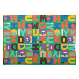 FRIENDS™   How You Doin' Vibrant Pattern Placemat