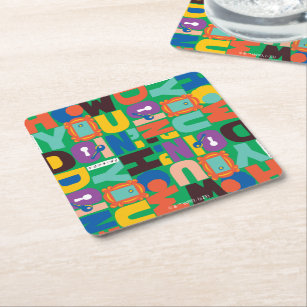 FRIENDS™   How You Doin' Vibrant Pattern Square Paper Coaster