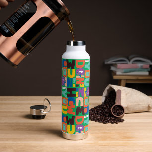FRIENDS™   How You Doin' Vibrant Pattern Water Bottle