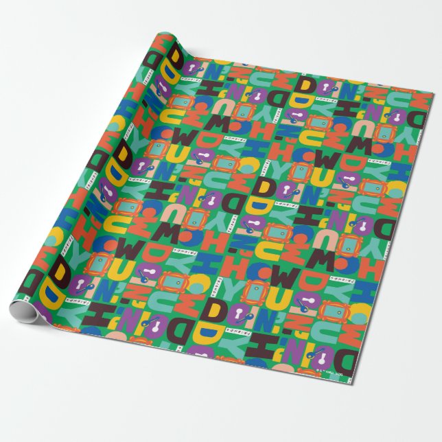FRIENDS™ | How You Doin' Vibrant Pattern Wrapping Paper (Unrolled)