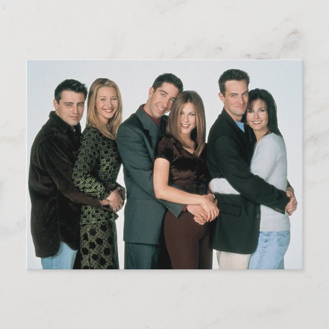 FRIENDS™ | Hugging Couples Invitation Postcard (Front)
