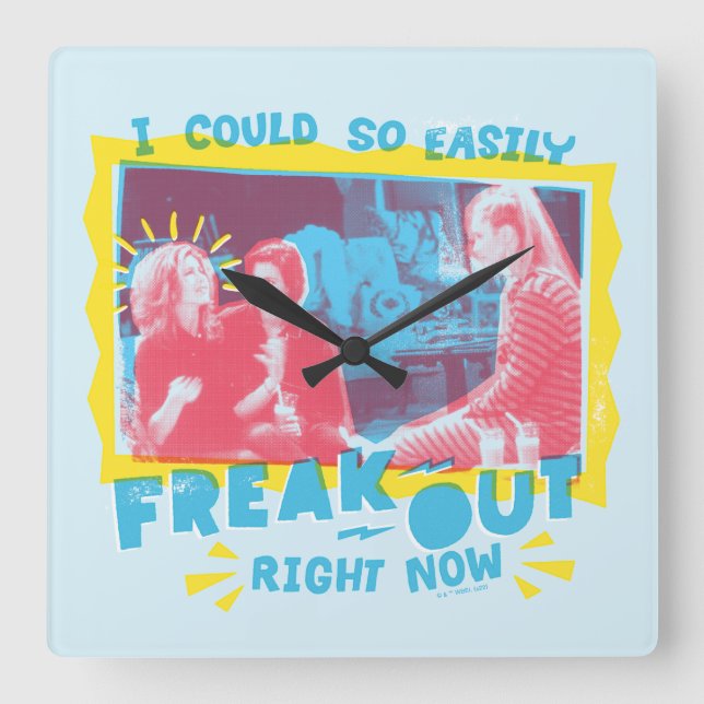 FRIENDS™ | I Could So Easily Freak Out Right Now Square Wall Clock (Front)