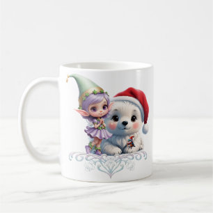Friends in a fantasy world. coffee mug
