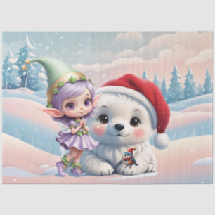 Friends in a fantasy world. tissue paper