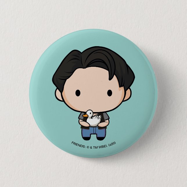 FRIENDS™ | Joey Chibi 2 Inch Round Button (Front)