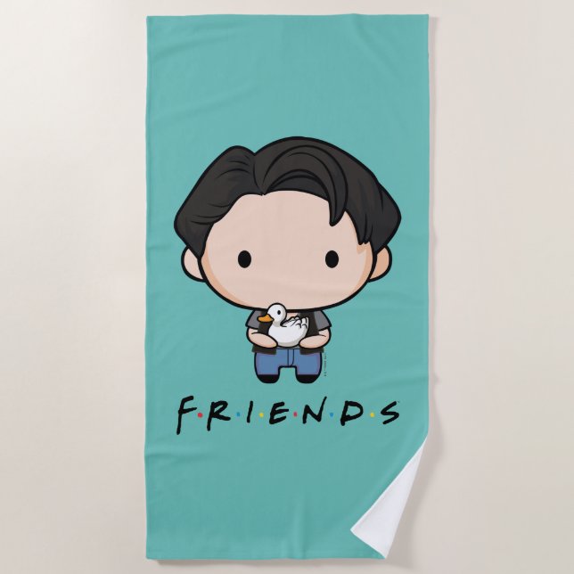FRIENDS™ | Joey Chibi Beach Towel (Front)