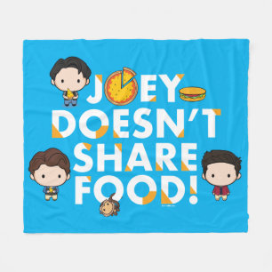 FRIENDS™ Joey Doesn't Share Food Chibi Fleece Blanket